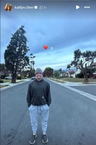 Kaitlyn Chen's social media post on Valentine's Day. (Instagram)